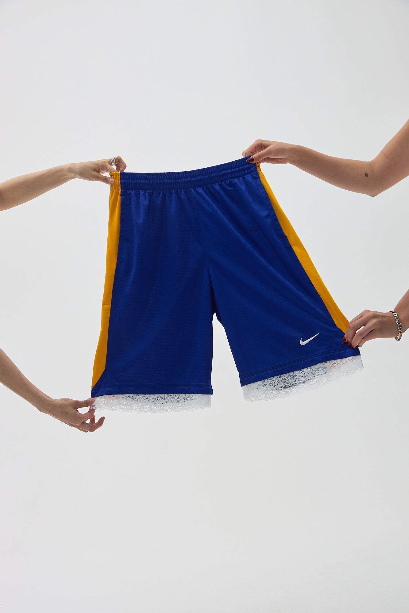 Purple Lace Women's Basketball Shorts