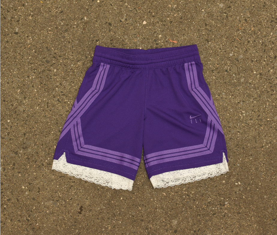Purple Lace Women’s Basketball Shorts